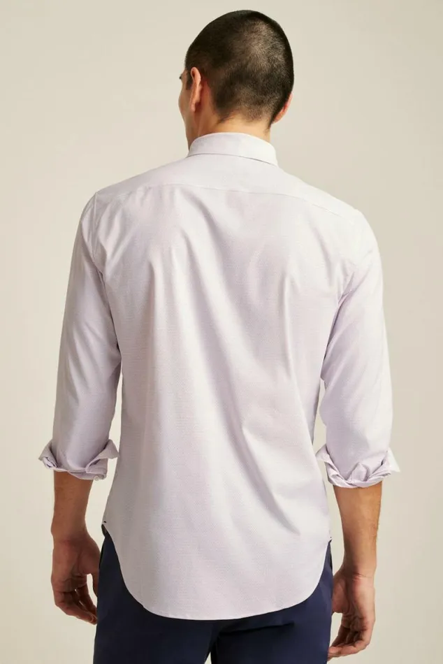 Men Tech Button Down Shirt Lilac Astor Geo Bonobos Business Casual Shirts