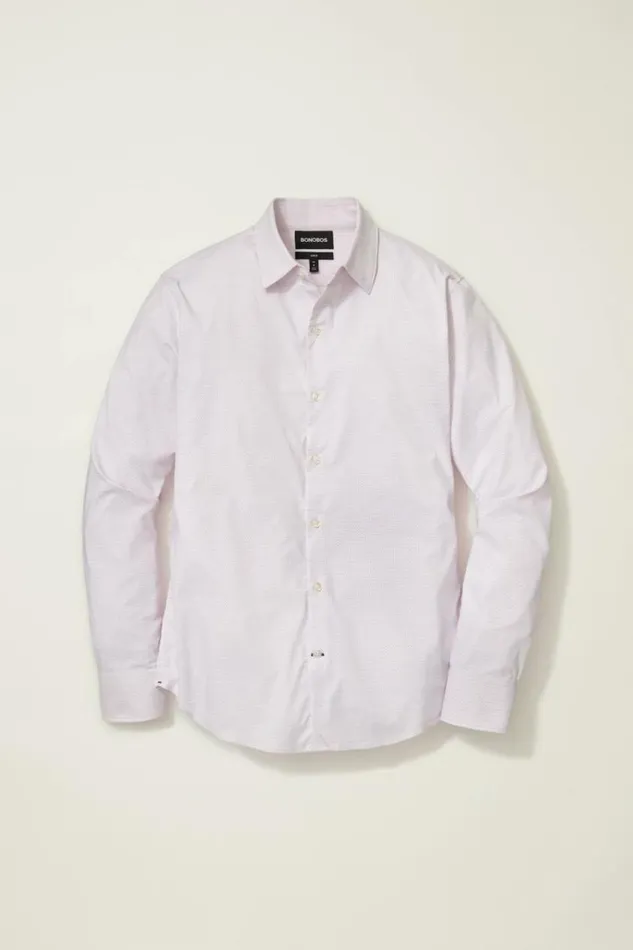 Men Tech Button Down Shirt Lilac Astor Geo Bonobos Business Casual Shirts