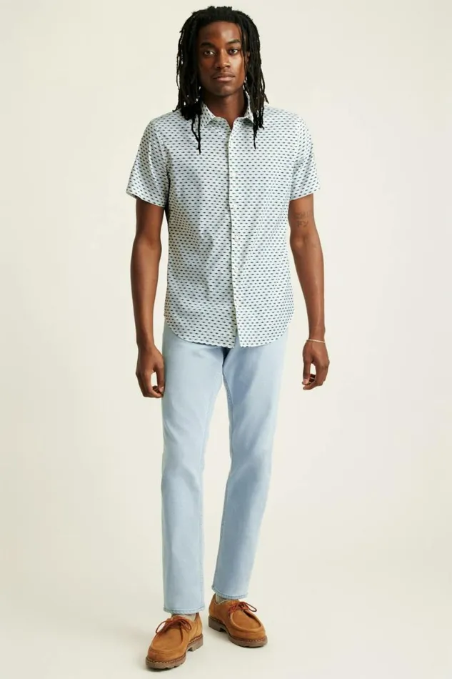 Men Tech Short Sleeve Shirt Here Fishy Fishy Blue Bonobos Short Sleeve Shirts Men Tech Short Sleeve Shirt Here Fishy Fishy Blue Bonobos Short Sleeve Shirts