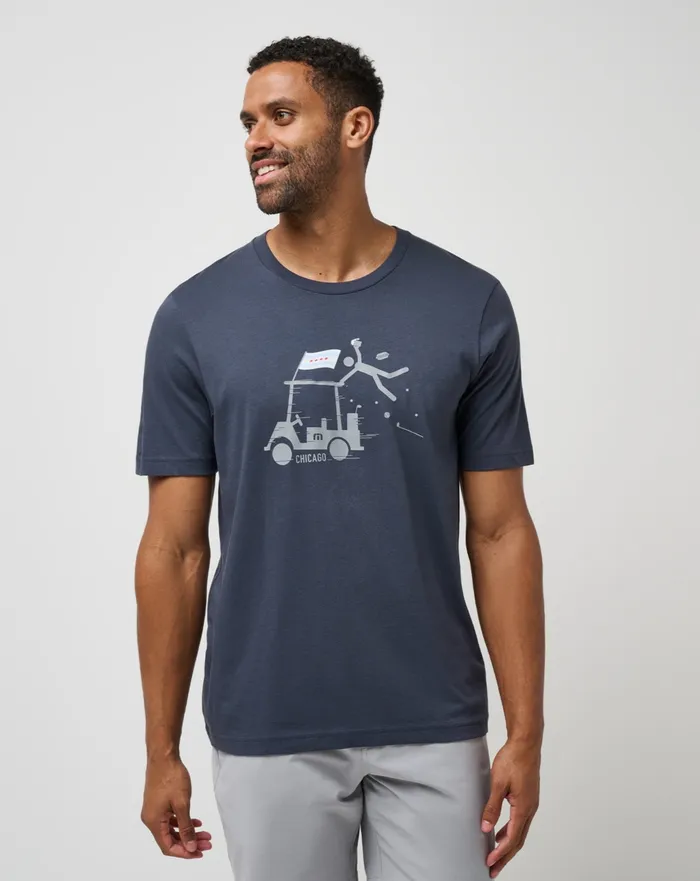 Men Tees TravisMathew 44 REPRESENT 20 TEE Mood Indigo