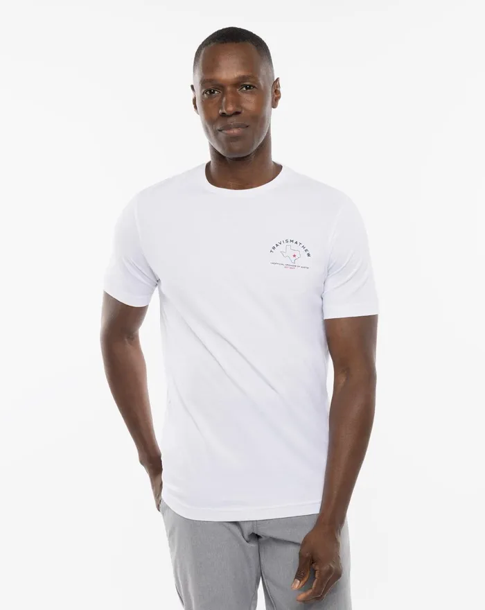 Men Tees TravisMathew ENCHANTED ROCK TEE White