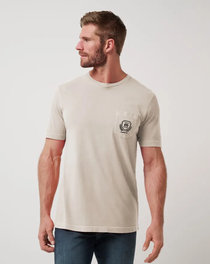 Men Tees TravisMathew LOCAL FAVORITE 20 TEE Italian Sand