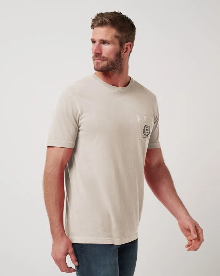 Men Tees TravisMathew LOCAL FAVORITE 20 TEE Italian Sand