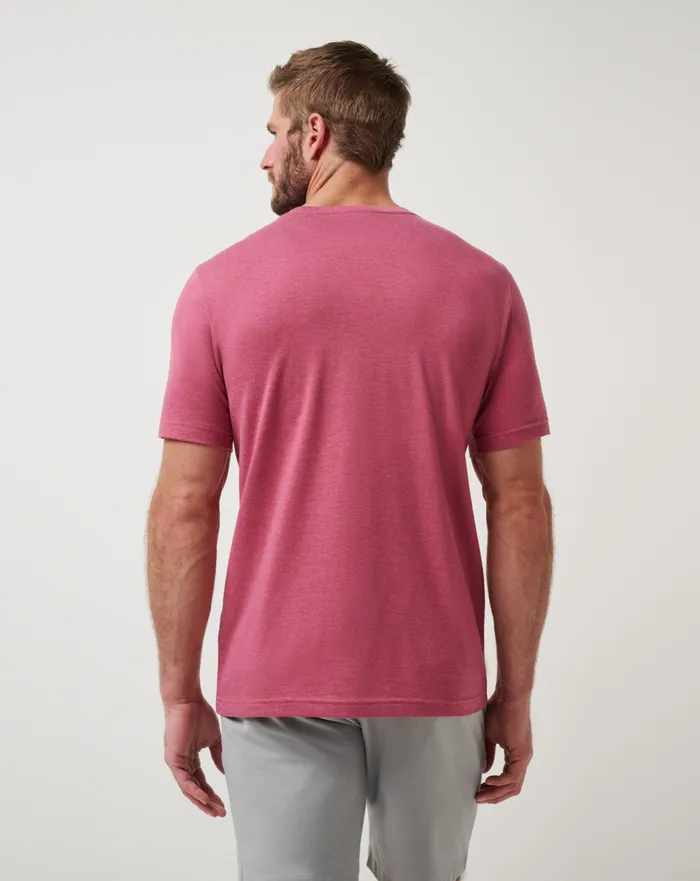 Men Tees TravisMathew MINNESOTA TWINS SUNSET SLAM 20 TEE Heather Red