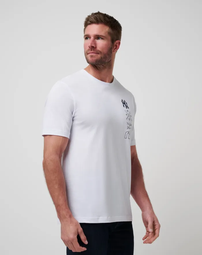 Men Tees TravisMathew NEW YORK YANKEES SUNSET SLAM 20 TEE White