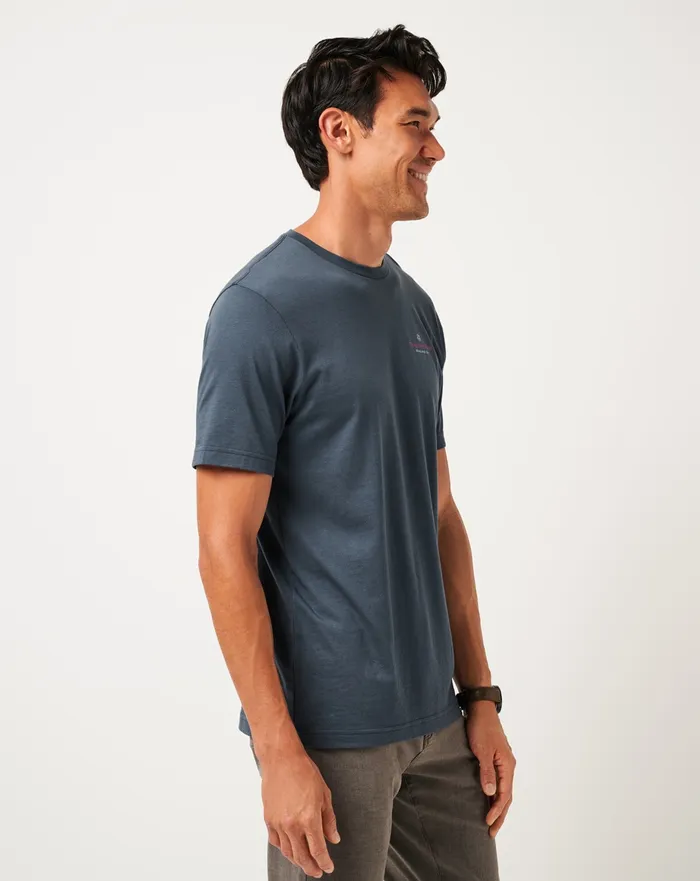 Men Tees TravisMathew PIECE OF PARADISE TEE Mood Indigovintage Indigo
