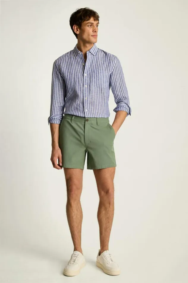 Men The Chino Short 20 Fern Green Bonobos Chino Shorts