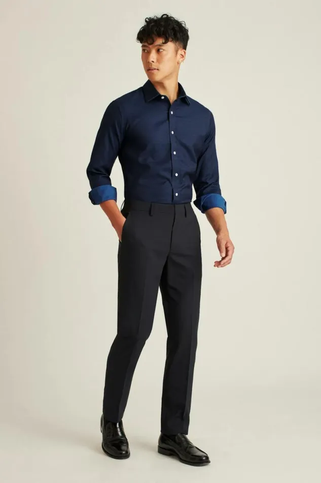 Men The Desk To Dinner Shirt Navy Dots Bonobos Business Casual Shirts