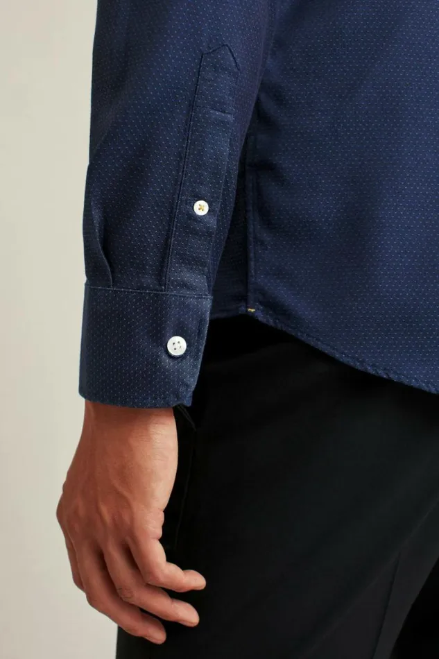 Men The Desk To Dinner Shirt Navy Dots Bonobos Business Casual Shirts