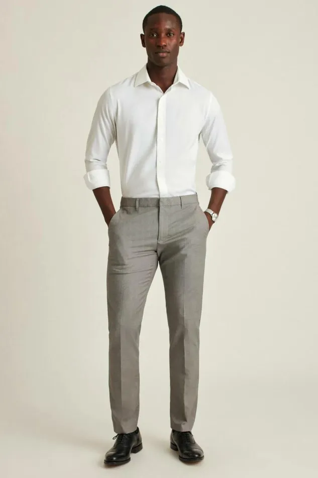 Men The Desk To Dinner Shirt White Texture Bonobos Business Casual Shirts