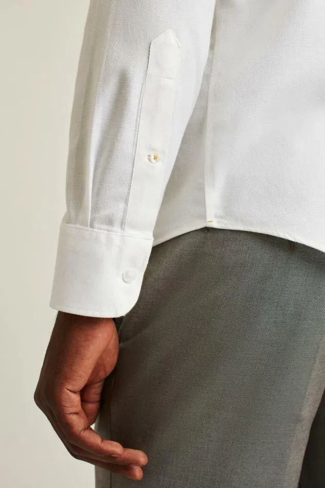 Men The Desk To Dinner Shirt White Texture Bonobos Business Casual Shirts