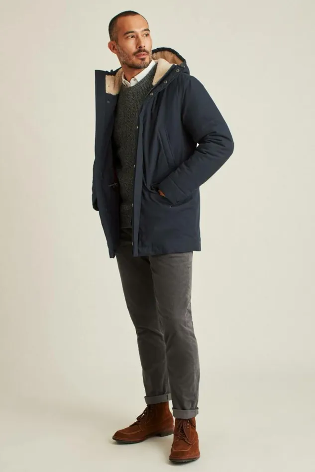 Men The Expedition Parka Navy Bonobos Jackets and Coats