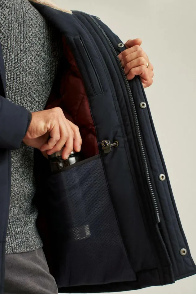 Men The Expedition Parka Navy Bonobos Jackets and Coats