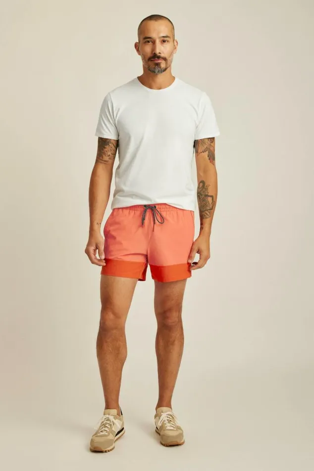 Men The Rec Short Coral Color Block Bonobos Casual Shorts