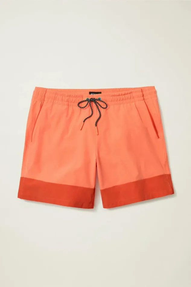 Men The Rec Short Coral Color Block Bonobos Casual Shorts