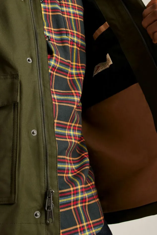 Men The Waxed Field Jacket Safari Green Bonobos Jackets and Coats