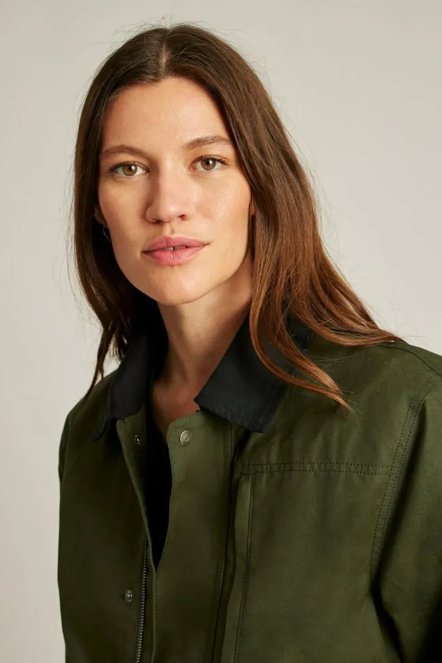 Men The Waxed Field Jacket Safari Green Bonobos Jackets and Coats