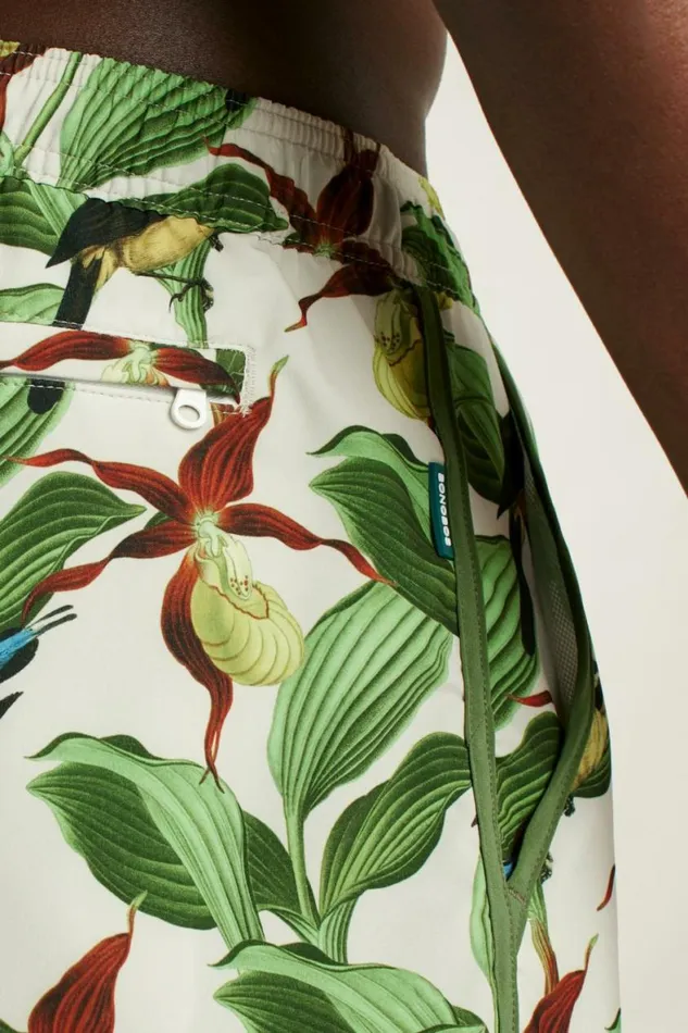 Men Throwback Swim Trunks Khaki Garden Party Bonobos Swim Trunks