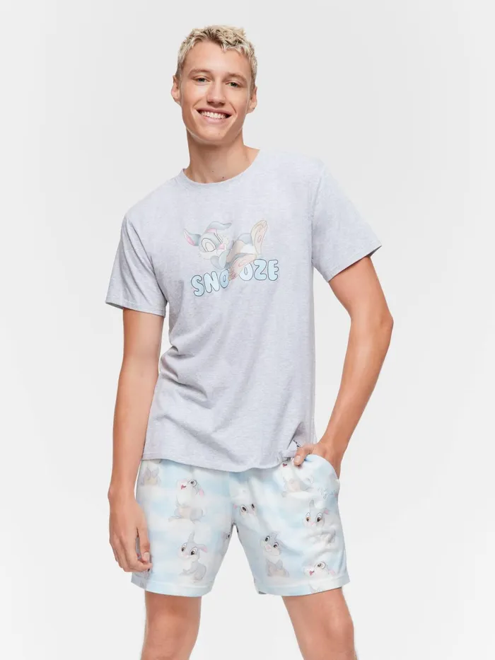 Men Thumper Tee Grey Marle Peter Alexander Tops