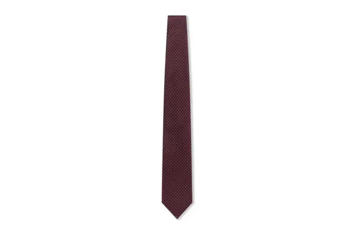 Men Ties and Bow Ties Tom Ford Pois Jacquard Tie Burgundy