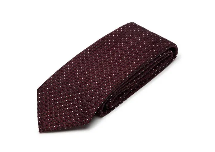 Men Ties and Bow Ties Tom Ford Pois Jacquard Tie Burgundy Men Ties and Bow Ties Tom Ford Pois Jacquard Tie Burgundy