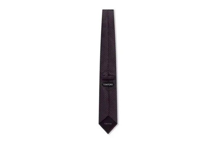 Men Ties and Bow Ties Tom Ford Pois Jacquard Tie Plum Men Ties and Bow Ties Tom Ford Pois Jacquard Tie Plum