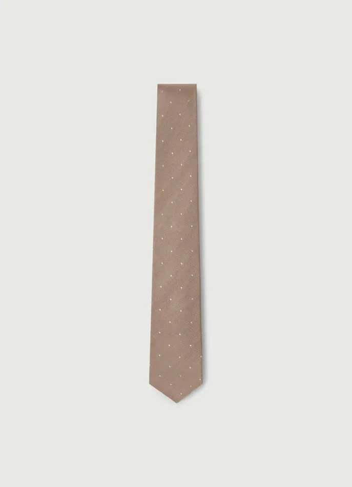 Men Ties and Pocket Squares Hackett London Polka Dot Silk Tie Champagne Beige Men Ties and Pocket Squares Hackett London Polka Dot Silk Tie Champagne Beige