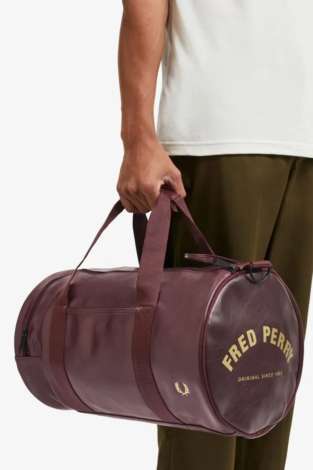 Men Tonal Barrel Bag Port Fred Perry Bags