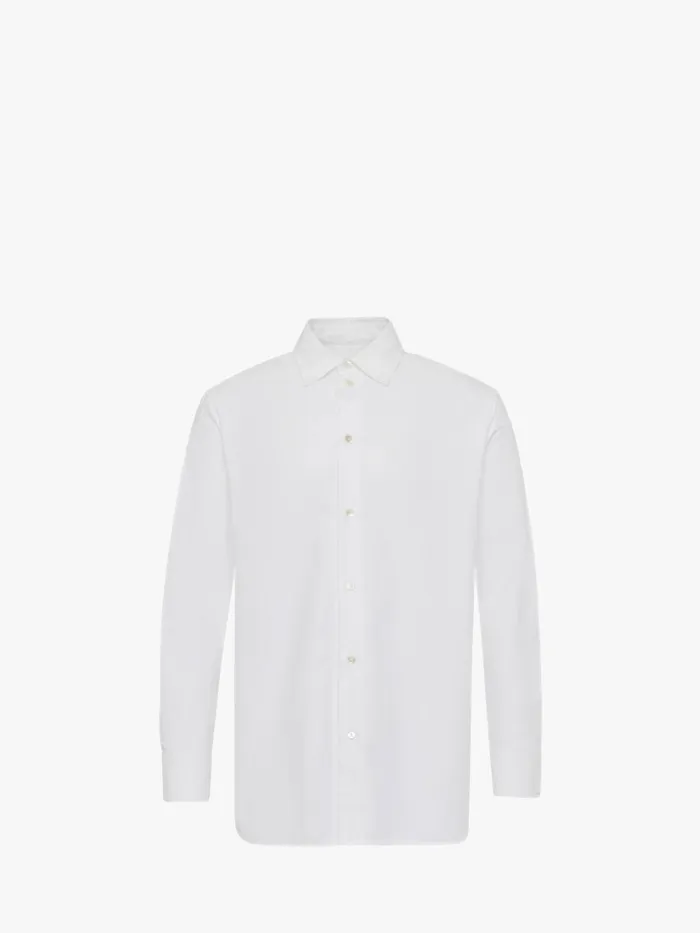 Men Tops and Shirts JW Anderson CLASSIC FIT OXFORD SHIRT White