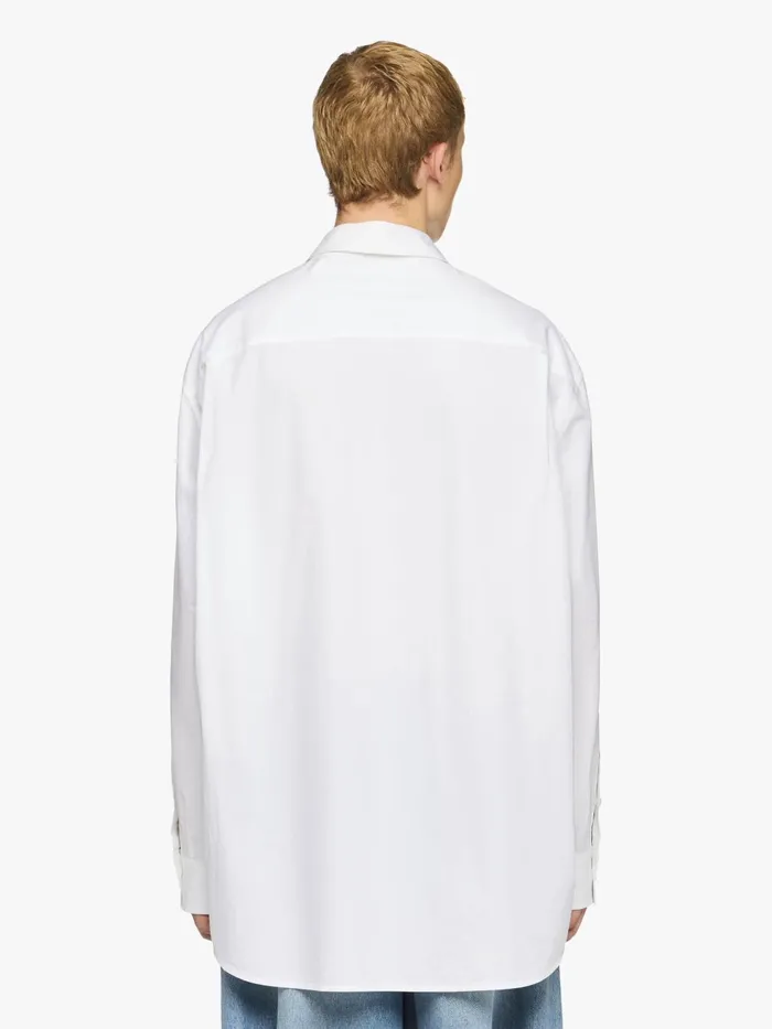 Men Tops and Shirts JW Anderson LACE APPLIQUE SHIRT White Men Tops and Shirts JW Anderson LACE APPLIQUE SHIRT White