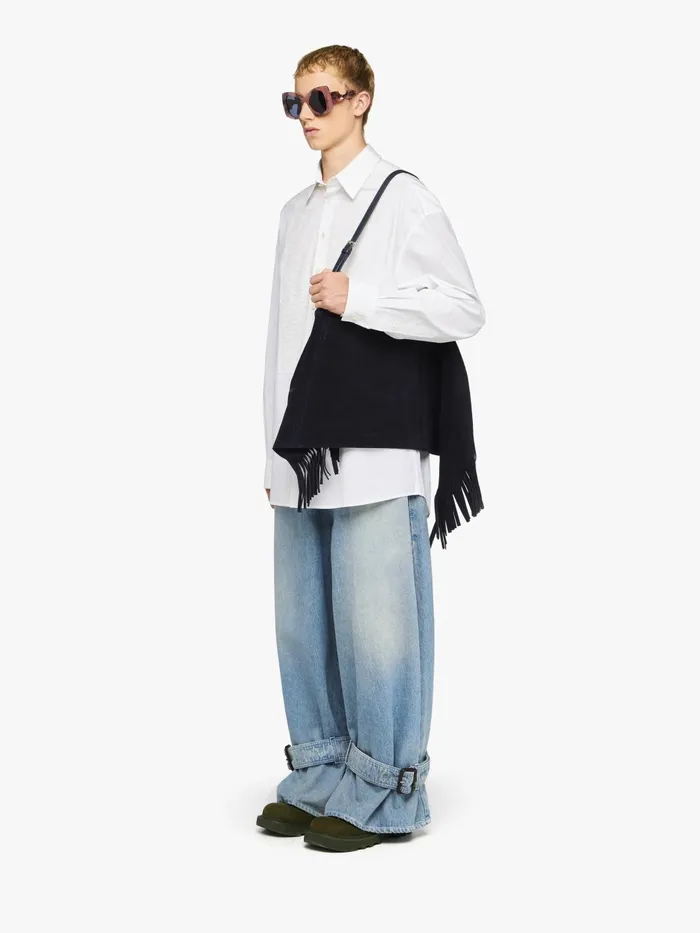 Men Tops and Shirts JW Anderson LACE APPLIQUE SHIRT White Men Tops and Shirts JW Anderson LACE APPLIQUE SHIRT White