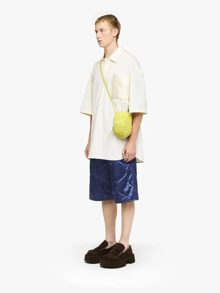 Men Tops and Shirts JW Anderson QUILTED POCKET POLO TOP Ivory Men Tops and Shirts JW Anderson QUILTED POCKET POLO TOP Ivory