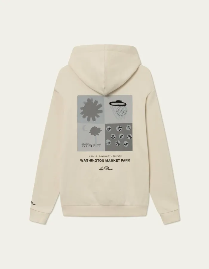 Men Tribeca Hoodie 8211 Ivory Les Deux HoodiesSweatshirts