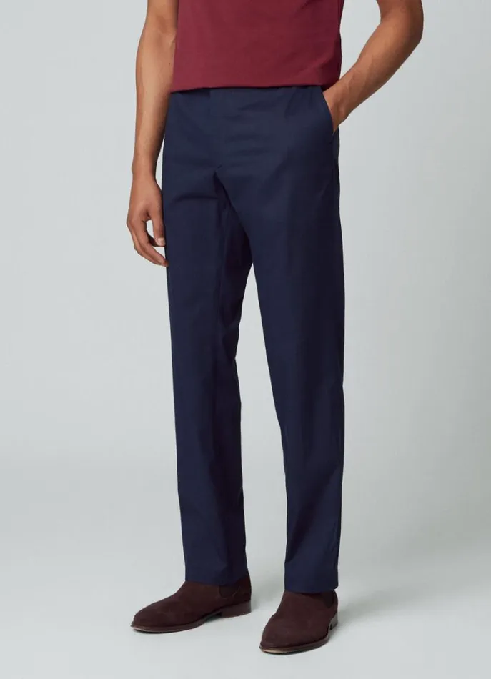 Men Trousers and Chinos Hackett London Classic Fit Sanderson Chinos Navy Blazer