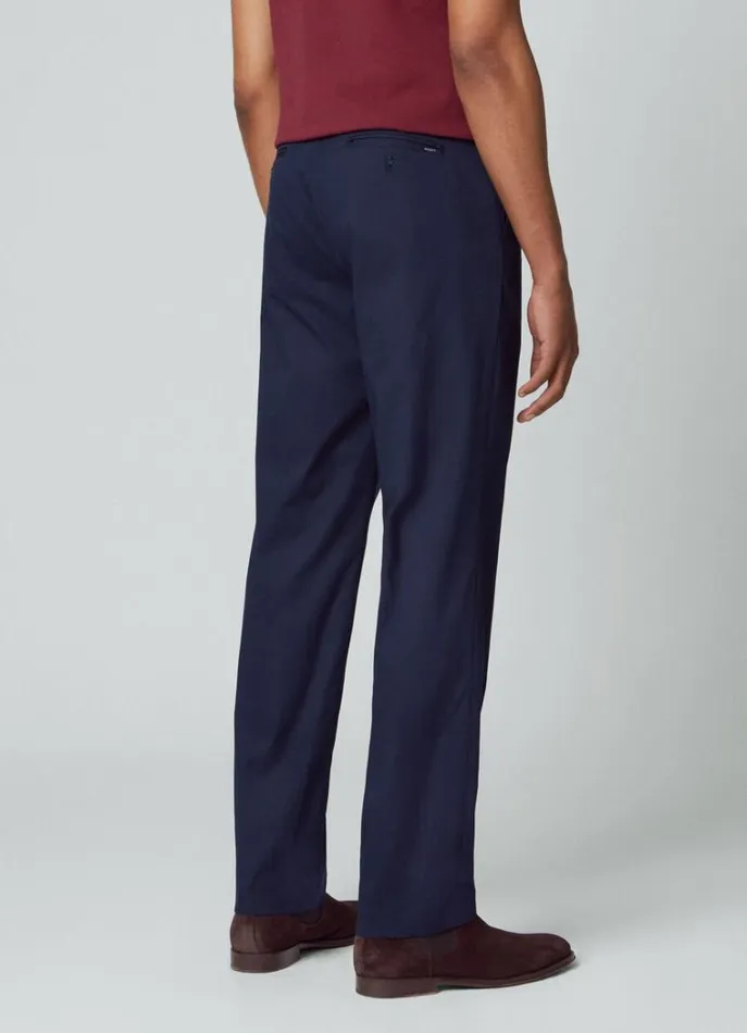 Men Trousers and Chinos Hackett London Classic Fit Sanderson Chinos Navy Blazer