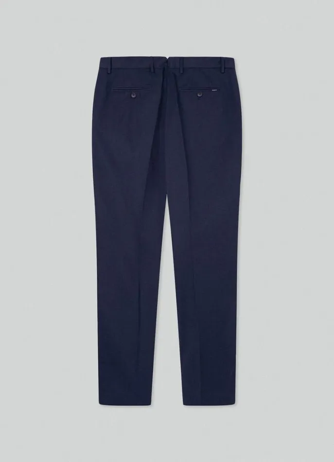 Men Trousers and Chinos Hackett London Classic Fit Sanderson Chinos Navy Blazer