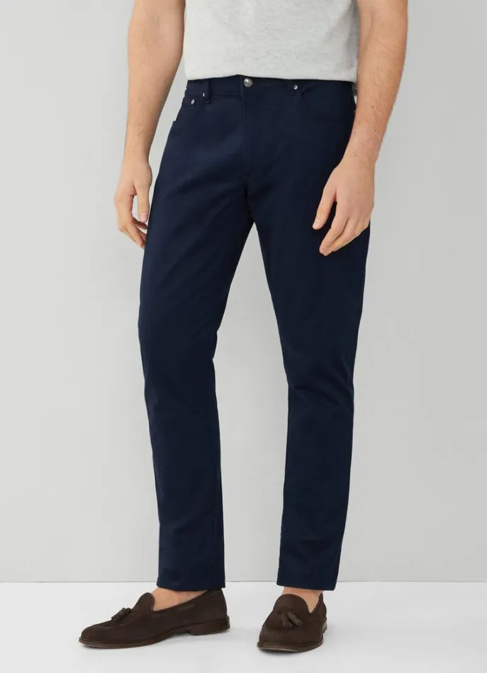Men Trousers and Chinos Hackett London Regular Fit Trinity Trousers Navy Blazer