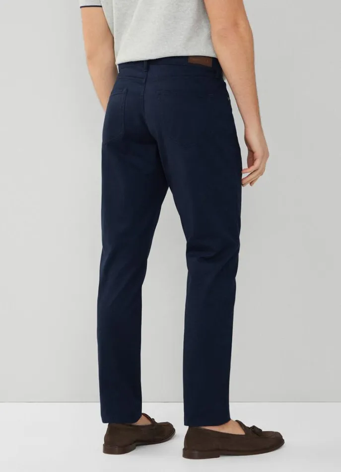 Men Trousers and Chinos Hackett London Regular Fit Trinity Trousers Navy Blazer