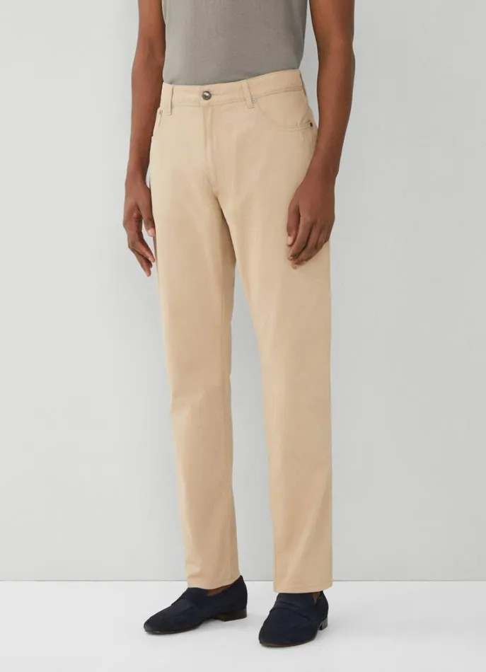 Men Trousers and Chinos Hackett London Regular Fit Trinity Trousers Oat