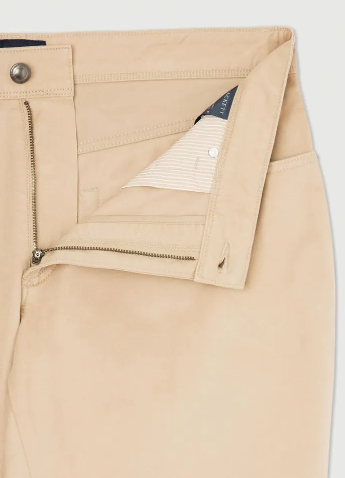 Men Trousers and Chinos Hackett London Regular Fit Trinity Trousers Oat