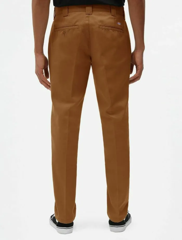 Men Trousers Dickies 872 Slim Fit Work Pant Brown Duck