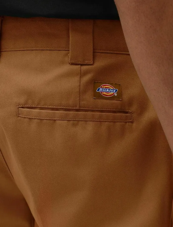 Men Trousers Dickies 872 Slim Fit Work Pant Brown Duck