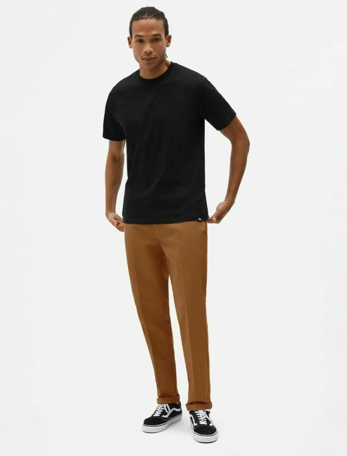 Men Trousers Dickies 872 Slim Fit Work Pant Brown Duck