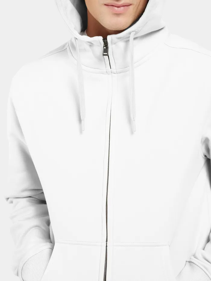 Men Ven FullZip Snow White Didriksons Hoodies and Sweatshirts