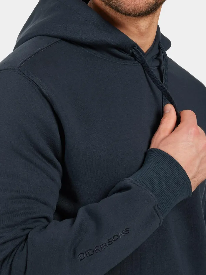 Men Ven Hoodie Navy Didriksons Hoodies and Sweatshirts