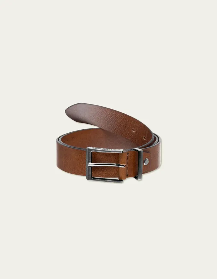 Men Walker Leather Belt 8211 Brown Les Deux Belts