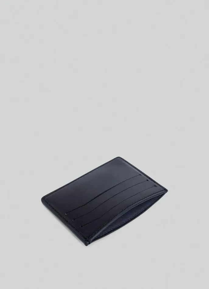 Men Wallets and Cardholders Hackett London Leather Card Holder Black