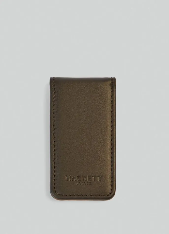 Men Wallets and Cardholders Hackett London TwoTone Magnetic Clip Case Browntaupe Men Wallets and Cardholders Hackett London TwoTone Magnetic Clip Case Browntaupe