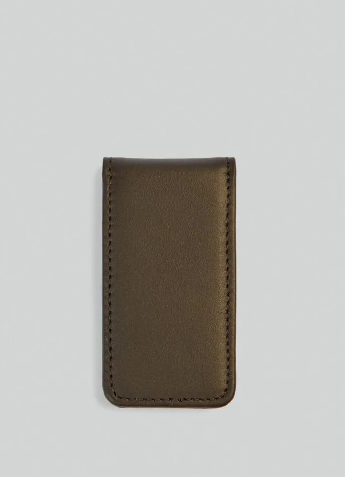 Men Wallets and Cardholders Hackett London TwoTone Magnetic Clip Case Browntaupe