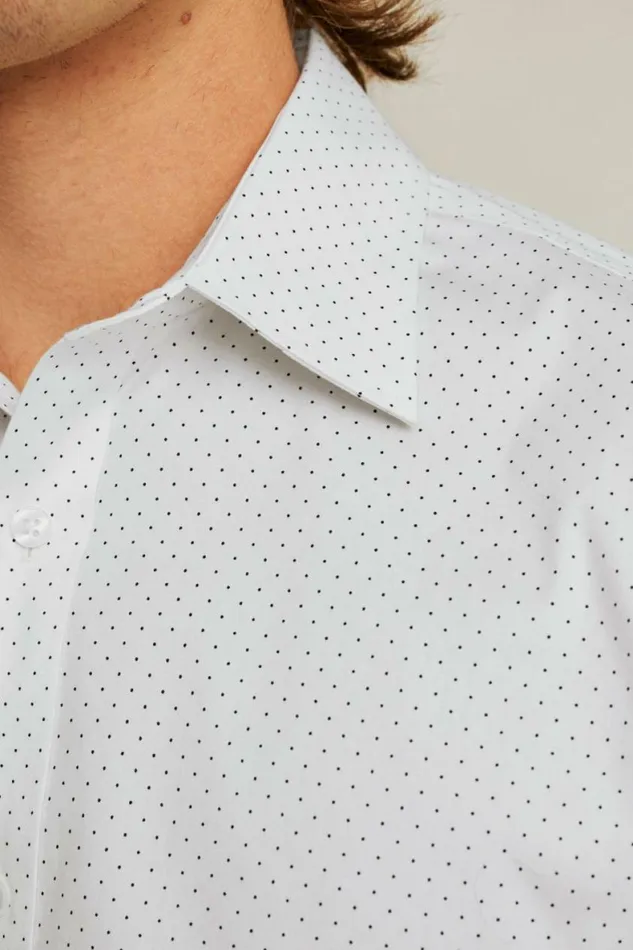Men Weekday Warrior Dress Shirt Navy Dot Bonobos Business Casual Shirts